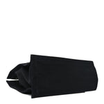 Linen Calfskin Rive Gauche North South Tote Black