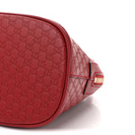 Soft Microguccissima Mini Dome Bag Rosso