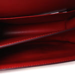 Box Calfskin Teen Classic Box Flap Bag Red