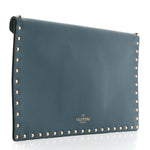 Vitello Large Rockstud Envelope Clutch Amadeus