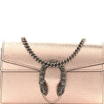 Metallic Calfskin Super Mini Dionysus Shoulder Bag Rose Gold