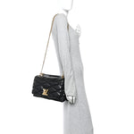 Lambskin Malletage Top Handle GO-14 GM Black