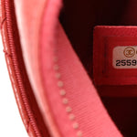 Lambskin Bi Quilted Waist Bag Fanny Pack Pink