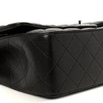 Caviar Quilted Jumbo Double Flap Dark Brown