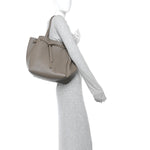 Soft Grained Calfskin Small Belt Cabas Phantom  Taupe