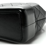 Aged Calfskin Quilted Small Gabrielle Backpack Black
