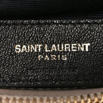Calfskin Y Quilted Monogram Medium Loulou Chain Satchel Dark Beige