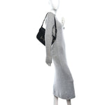 Ciny Lux Calfskin Horsebit 1955 Soft Small Shoulder Bag Black
