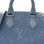 Metallic Empreinte Monogram Giant Speedy Bandouliere 20 Navy Nacre