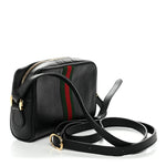 Calfskin Web Mini Ophidia Shoulder Bag Black