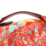 Silk Balusoie Vache Hunter La Promenade du Matin Bandana Bag Orange Poppy Fauve