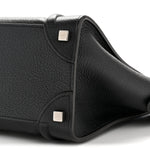 Drummed Calfskin Micro Luggage Black