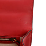 Calfskin Web Medium Peony Chain Shoulder Bag Red