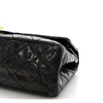 Aged Calfskin Quilted 2.55 Reissue 227 Flap Black