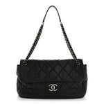 Caviar Quilted Coco Casual Flap Black