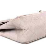 Aged Calfskin Quilted 2.55 Reissue 226 Flap Blanc Fonce