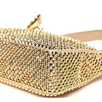 Satin Crystal Mini Re-Edition 2000 Bag Platino