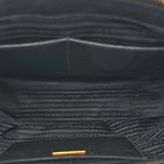 Saffiano Lux Medium Galleria Double Zip Tote Black