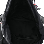 Techno Canvas Web Double Buckle Backpack Black