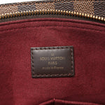 Cuir Taurillon Damier Ebene Normandy Bordeaux