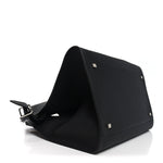Matte Grained Calfskin Soft Margaux 15 Black