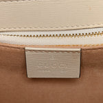 GG Supreme Monogram Horsebit 1955 Shoulder Bag Beige Mystic White
