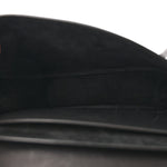 Smooth Calfskin Monogram Medium Kaia Satchel Black
