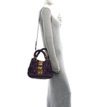 Nappa Matelasse Lux Coffer Bag Purple
