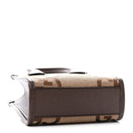 Monogram Jumbo GG Textured Dollar Calfskin Web Mini Vertical Tote Camel Ebony New Acero