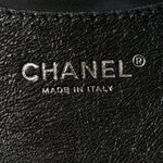 Glazed Calfskin Large On The Road Tote Black