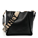 Eco Alter Nappa Perforated Logo Mini Crossbody Black