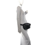 Nylon Monogram Fanny Pack Belt Bag Black