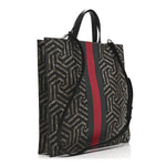 GG Supreme Monogram Caleido Web Vertical Tote Black