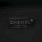 Patent Quilted Grand Shopping Tote GST Black