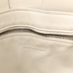 Lambskin Maxi Intrecciato Cassette Messenger Chalk