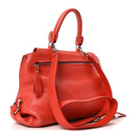 Grained Calfskin Large Sofia Satchel Sunset