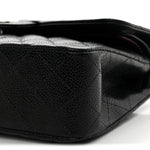 Caviar Quilted Small Double Flap Black