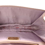 Perforated Calfskin Ginny Bow Crossbody Bag Light Pink