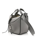 Grained Calfskin Mini Hammock Shoulder Bag Pearl Grey