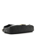 Nappa FF 1974 Embossed Large Baguette Black