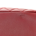 Caviar Quilted Grand Shopping Tote GST Red