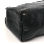 Pebbled Calfskin Medium Soho Chain Shoulder Bag Black