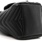 Lambskin Matelasse Monogram Joe Nano Bucket Bag Black
