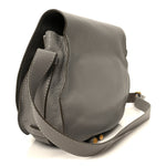 Calfskin Medium Marcie Round Crossbody Bag Cashmere Grey