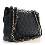 Caviar Jumbo Single Flap Black