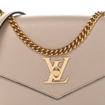 Soft Calfskin Mylockme Chain Bag BB Greige