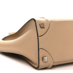 Drummed Calfskin Micro Luggage Dune