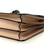 Calfskin Serpenti Forever Top Handle Beige Green