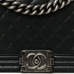Caviar Quilted Medium Boy Flap Black