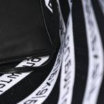 Knit Jacquard Diagonal Logo Roxy Tote White Black